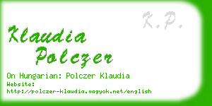 klaudia polczer business card